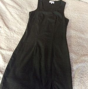 Green and black plaid dress